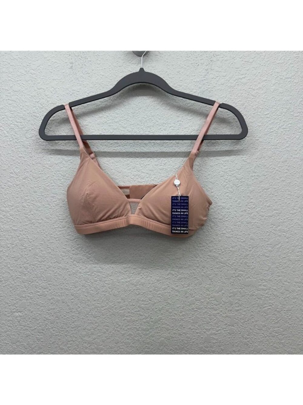 Pepper Limitless Wire Free Bra In Sienna Rose Padded Bralette Womens Medium NEW